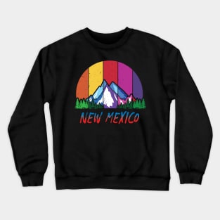 Retro Neon New Mexico T Shirt Crewneck Sweatshirt